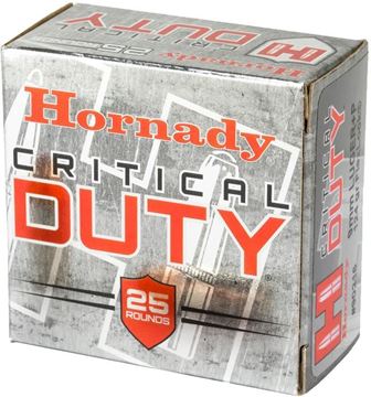 Picture of Hornady Critical DUTY Handgun Ammo - 9mm Luger +P, 124Gr, FlexLock Duty, 25rds Box