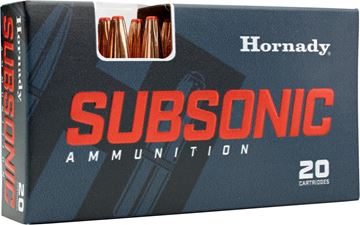 Picture of Hornady Subsonic Rifle Ammunition - 7.62x39, 255Gr, Sub-X, 20rds Box, 1050fps