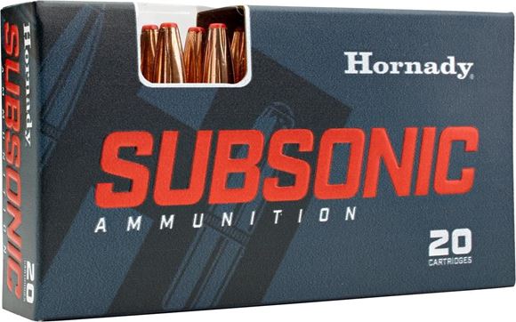 Picture of Hornady Subsonic Rifle Ammunition - 7.62x39, 255Gr, Sub-X, 20rds Box, 1050fps