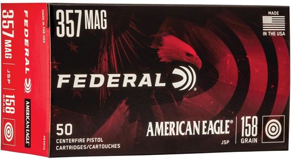 Picture of 357 Mag, 158Gr, Jacketed Soft Point, 50rds Box, 1240fps