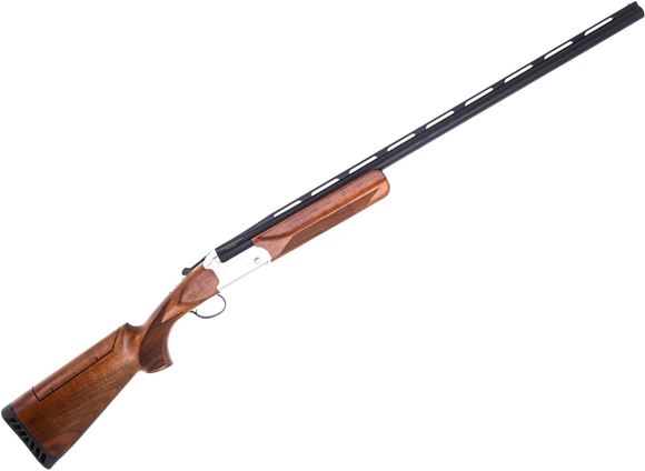 Picture of Used Stevens 555 Single-Shot Shotgun, 12Ga, 3", 30" Barrel, Vented Rib With Midbead, Walnut Stock, Adjustable Comb, 3 Choke Set (F, M, CL), Original Box, Excellent Condition