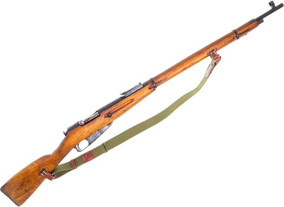 Picture of Used Mosin Nagant M91/30 Bolt-Action Rifle, 7.62x54R, 29" Barrel, Full Military Wood Stock, Round Receiver, Web Sling, Izhevsk 1936 Production, Good Condition