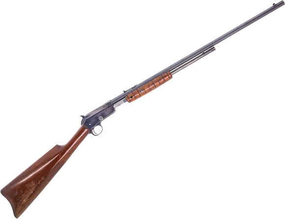 Picture of Used Marlin No. 20 Pump-Action 22 LR, 23'' Octagon Barrel, Takedown, Receiver Drilled & Tapped for Scope, Missing Rear Sight Elevator & One Slide Arm Screw, Otherwise Good Condition