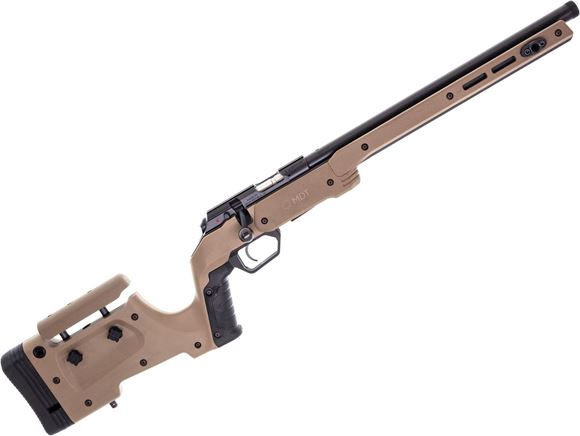 Picture of Used CZ457 Bolt-Action Rifle, 22Lr, 16" Heavy Barrel, Blued, Tan MDT XRS Chassis, Custm Tuned Trigger, Yo Dave Trigger Spring, 1 5rnd Magazine, Very Good Condition