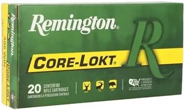 Picture of Remington Core-Lokt Centerfire Rifle Ammunition - 308 Win, 180Gr, Core Lokt, PSP, 20rds Box