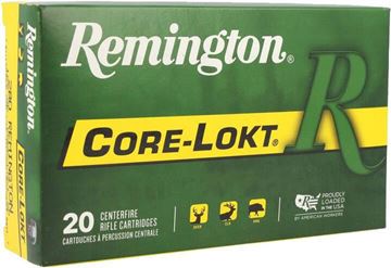 Picture of Remington Core-Lokt Centerfire Rifle Ammunition - 280 Rem, 165Gr, Core-Lokt, Soft Point, 20rds Box, 2820fps