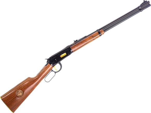Picture of Used Winchester 94 Commemorative Lever-Action Rifle, 30-30 Win, 20" Barrel, Blued, Wood Stock, Illinois Sesquicentnnial, Original Box & Paperwork, Excellent Condition