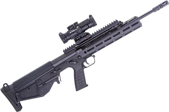 Picture of Used Keltec RDB Semi-Auto Rifle, 223/5.56, 18.5" Barrel, Blued, Black Synthetic Stock, Mlok Handguard, Vortex Spitfire Gen 1 3X Prism Scope, Flash Hider, No Magazines, Good Condition