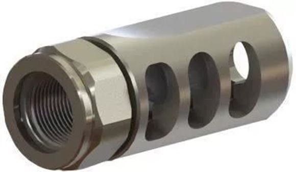 Picture of International Barrels Inc (IBI) - Tactical Three Gill Brake, Max 6.5mm, 5/8x24 TPI, Black Nitride