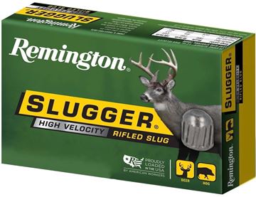 Picture of Remington Slugger High Velocity Rifled Slugs Shotgun Ammo - 12Ga, 3", MAX DE, 7/8oz, RS, 5rd Box, 1875fps