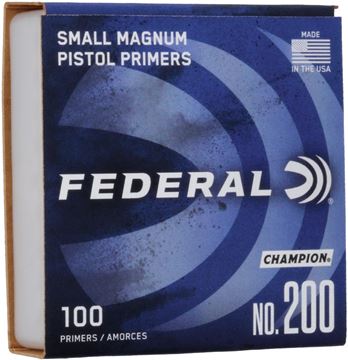 Picture of Federal Components, Federal Champion Centerfire Primers - No. 200, Small Magnum Pistol, 100ct Box