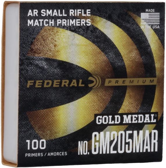 Picture of Federal GM205MAR Gold Metal Match CF Small Rifle Primer