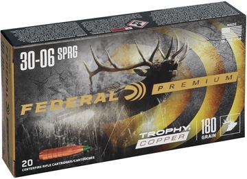 Picture of 30-06 Sprg, 180Gr, Trophy Copper, 20rds Box, 2700fps