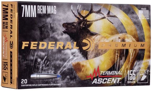 Picture of 7mm Rem Mag, 155Gr, Terminal Ascent, 20rds Box