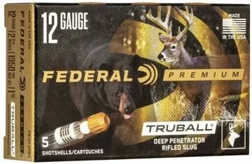 Federal Premium Vital-Shok TruBall Deep Penetrator Rifled Slug Load Shotgun Ammunition — Reliable Gun