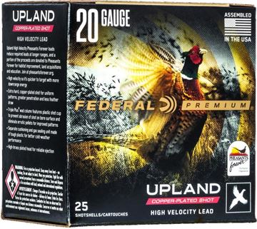 Picture of Federal Premium Upland Copper-Plated Shotgun Ammunition - 20Ga, 2-3/4", 1oz, #5, Copper-Plated, 25rds Box, 1350fps