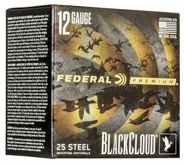 Picture of Federal Premium Black Cloud FS Steel Shotgun Ammo - 12Ga, 3", 1-1/4oz, #1, 25rds Box, 1450fps, With Flitecontrol Flex Wad