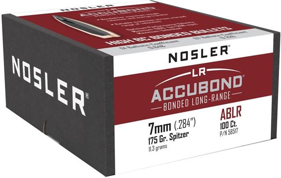 Picture of Nosler Bullets - AccuBond Long Range - 7mm Caliber (.284"), 175Gr, Spitzer, 100ct Box