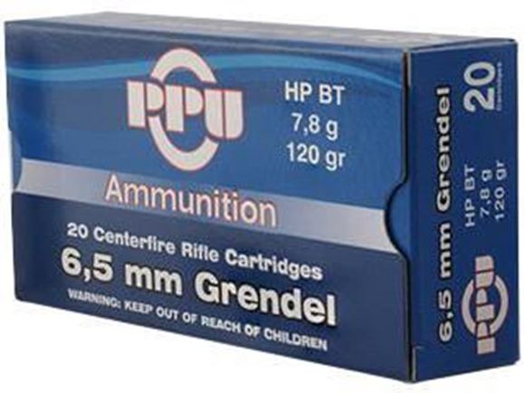 Picture of PPU PP6GH Rifle Ammo 6.5 Grendel HPBT 125 Gr 20 Rnd