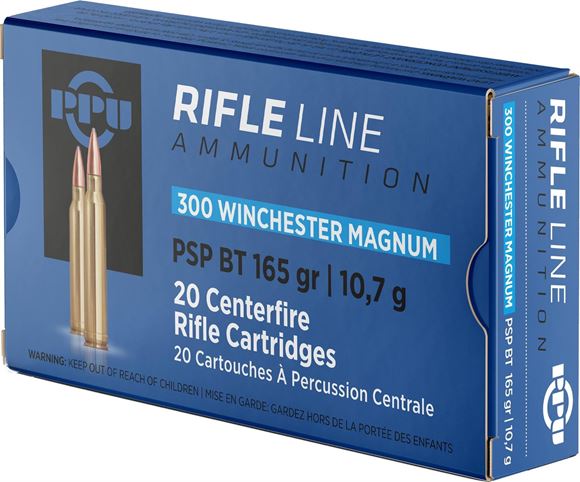 Picture of PPU PP3002 Rifle Ammo 300 WIN PSP BT 165