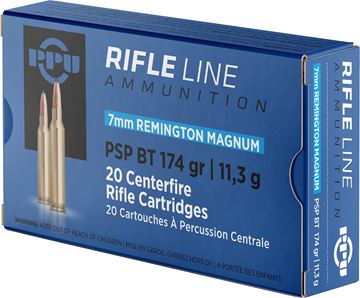 Picture of Prvi Partizan (PPU) Rifle Ammo - 7mm Rem Mag, 174Gr, PSP, 20rds Box