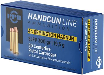 Picture of Prvi Partizan (PPU) Handgun Ammo - 44 Magnum, 300Gr, SJFP, 50rds Box