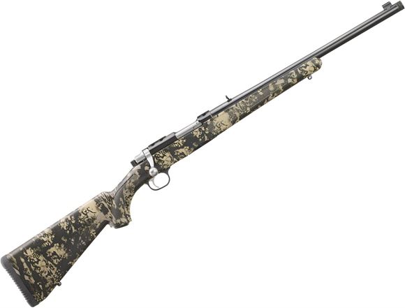Picture of Ruger 7421 77/357 Bolt Action Rifle 357 Mag, 18.5" Bbl, Blued , Kryptek Obskura Camo Stock, Adj Sights, 5+1 Rnd