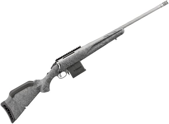 Picture of Ruger 46908 American Gen II Bolt Action Rifle, 204 Ruger, 20" Spiral Gun Metal Grey Bbl, Grey Splatter Stock, Base, 10+1 Rnd