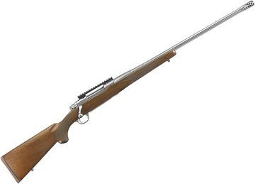 Picture of Ruger 57109 Hawkeye Hunter Bolt Rifle, 300 Win, 24" BBL, Walnut S/S, Pic Rail, 3 rd