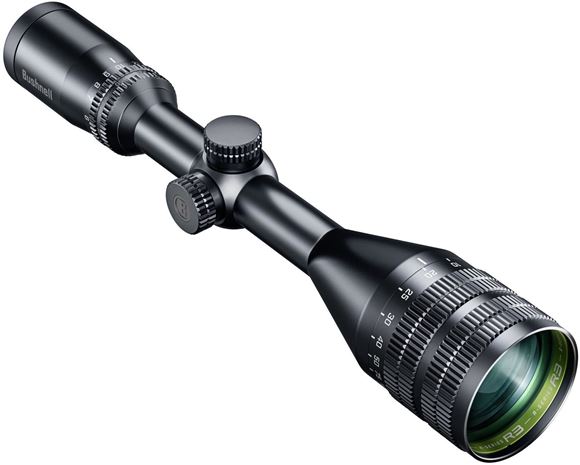 Picture of Bushnell Optics R3 Riflescopes - 6-18x50mm, 1", DOA-QBR BDC Reticle, Second Focal, 1/4 MOA Adjustments, Multi-Coated, Matte, IPX7 waterproof.