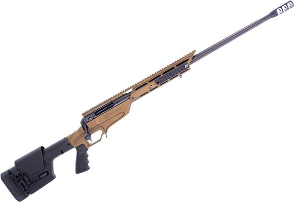 Picture of Used Savage Model 10 Stealth Evo Bolt-Action Rifle, 6.5 Creedmoor, 24" Fluted Barrel, Blued, Black Magpul PRS Stock, Bronze Drake Associates Chassis, 1 Magazine, Excellent Condition