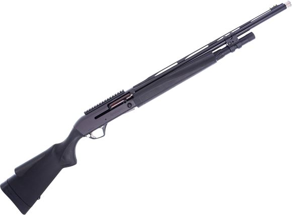 Picture of Used Remington Versa Max Tactical Semi-Auto Shotgun, 12Ga, 3", 22" Barrel, Blued, Black Synthetic Stock, Vent Rib, Mid Bead, Optic Rail, 4 Chokes W/ Breacher Choke, Very Good Condition