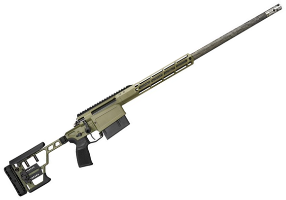 Picture of SIG SAUER Cross Magnum Sawtooth Bolt-Action Rifle - 7mm PRC, 24" PROOF Carbon Fiber Barrel Threaded 5/8-24", Moss Green Cerakote, M-LOK Handguard With Arca, Folding Stock - 60 Deg Bolt, Radial Brake, 6rds