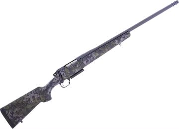 Picture of Bergara Premier Canyon Bolt Action Rifle - 6.5 PRC, 20", 1:8", No. 4 Taper Fluted, Ommi Muzzle Brake, Sniper Grey Cerakote, AG Carbon Fiber Stock With Swamper Rogue, 3rds