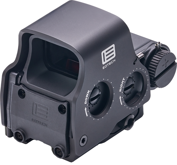 Picture of EOTech Holographic Weapon Sights - Model EXPS3, DCR (Danger Close Reticle), QD Lever, Side Buttons, CR123A Battery.
