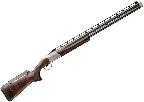 Picture of Browning Citori 825 Pro Trap Over Under Shotgun - 12Ga, 2-3/4", 32", Vented Rib, Polished Blued, Engraved Low-Profile Steel Receiver, Gloss Oil Grade III/IV Walnut Stock With Adjustable Comb, Ivory Bead Sight, Invector-DS Extended (F, LF, IM, IM, M)
