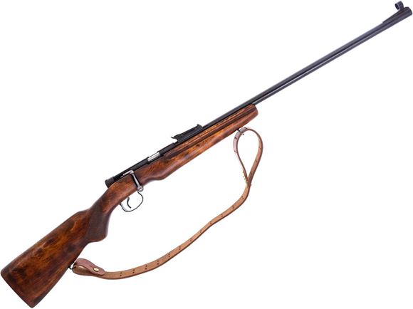 Picture of Used TOZ T03-8M Bolt-Action 22 LR, 25" Heavy Barrel, Single Shot, Blued, Wood Stock, Iron Sights, Leather Sling, Fair Condition