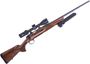 Picture of Used Browning X-Bolt Micro Hunter Bolt-Action Rifle, 7mm-08, 20" Barrel, Blued, Wood Stock, Meopta Optika5 2-10x42 Riflescope, Magpul Bipod, 1 Magazine, Very Good Condition