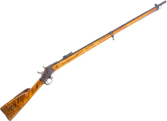 Picture of Used Remington Rolling Block M1889 Single Shot Rifle, 8x58R, 33" Barrel, Blued, Full Military Wood Stock, Swedish Contract, Ladder Sight, Rust In Chamber, Otherwise Good Condition