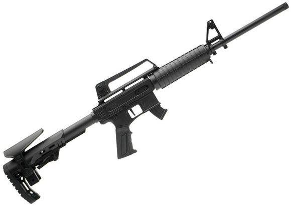 Picture of Rock Island Armory / Derya TM-22 Feather Semi-Auto Rifle - 22LR, 18", Black Polymer Receiver w/ Picatinny Top Rail, Polymer Handguard, Collapsing AR Style Stock, Threaded 1/2x28 TPI, 2x10rds Mags