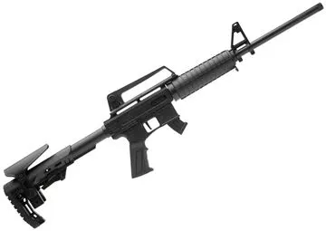 Picture of Rock Island Armory / Derya TM-22 Feather Semi-Auto Rifle - 22LR, 18", Black Polymer Receiver w/ Picatinny Top Rail, Polymer Handguard, Collapsing AR Style Stock, Threaded 1/2x28 TPI, 2x10rds Mags