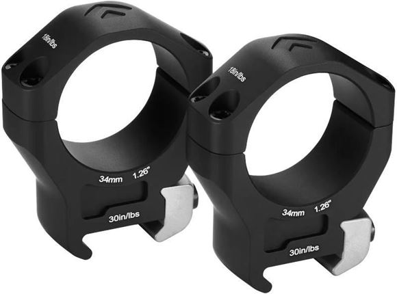 Picture of Arken Riflescope Rings - Halo Ti, 7075-T6 Aluminum, 30mm, (1.26"), Matte Black