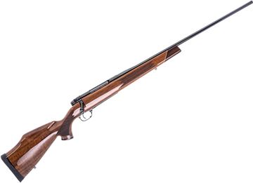 Picture of Used Weatherby Mk V Sporter Deluxe Bolt-Action 30-06 Sprg, 24" Barrel, High Gloss Blue, Walnut Stock, Excellent Condition