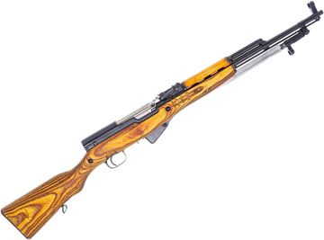 Picture of Used Simonov SKS Semi-Auto 7.62x39mm, 20" Barrel, 1953 Tula, Laminate Stock (Sanded), Numbers Matching Except Stock, Good Condition