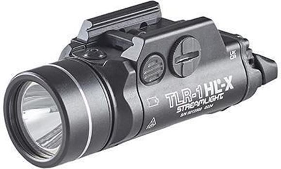 Picture of Streamlight Gun Light - TLR-1- HL-X Rail Mount Light, USB Rechargeable, 1500 Lumens, Strobe Mode, Ambidextrous Operation, IPX7 Waterproof, Fits Most Railed Handguns