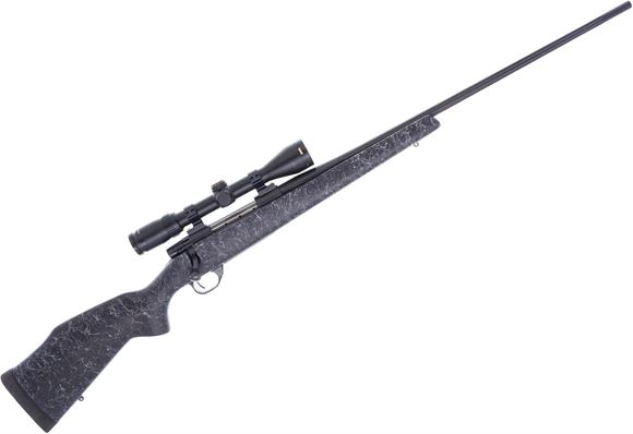 Picture of Used Weatherby Vanguard Wilderness Bolt-Action 257 Wby Mag, 26'' Fluted Barrel, With Bushnell Elite 4200 3-9x40mm Scope, Composite Stock, Comes With RCBS Dies, Excellent Condition