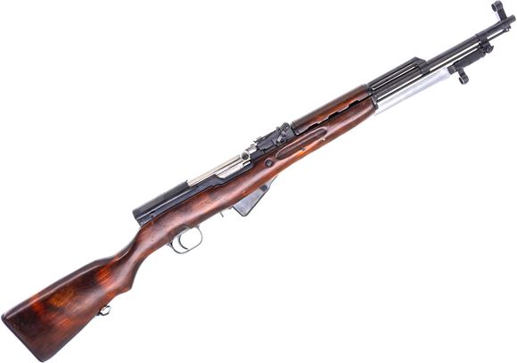 Picture of Used Simonov SKS Semi-Auto 7.62x39mm, 20'' Barrel, Hardwood Stock, 1951 Tula Mfg., Receiver Drilled for Side-Mount Scope, Good Condition