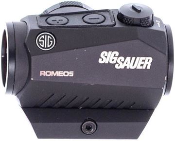 Picture of Used Sig Sauer Romeo5 Red Dot Sight - 2 MOA Dot, Low Mount & High Mount, CR2032 Battery, Original Box, Good Condition