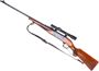 Picture of Used Savage Model 99 Lever-Action 300 Savage, 24" Barrel, With Bushnell Scopechief 3x20mm Scope, 1954 Mfg., Magazine Shot Counter, Leather Sling, Good Condition