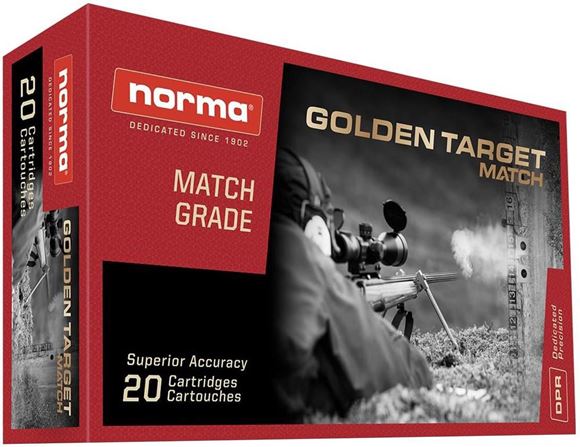 Picture of Norma Golden Target Match 223 Rem, 69gr Norma GTX Bullet